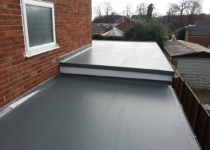 recent flat roofing in stafford - image shows an extension flat roof we carried out in december